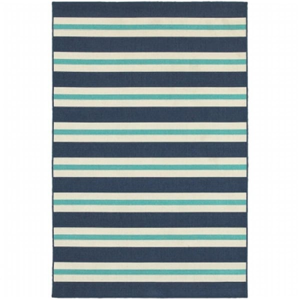 Sphinx By Oriental Weavers Oriental Weavers Meridian 5701B 8 and apos; Round Round - Blue/ Ivory-Polypropylene M5701B240RDST - main